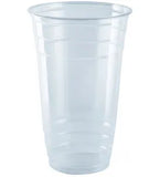 Plastic PET cups and lids (98mm diameter)