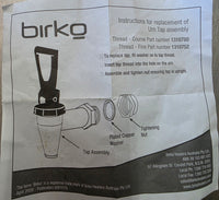 BIRKO Urn Tap Assembly (FINE THREAD)