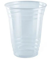 Plastic PET cups and lids (98mm diameter)