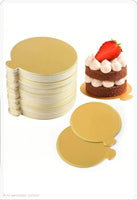 Mini Gold Cake Base Board with tab