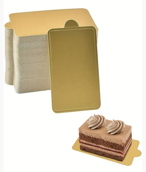 Mini Gold Cake Base Board with tab