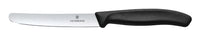 VICTORINOX SWISS CLASSIC Table Knife Plain Edge 11cm - Black