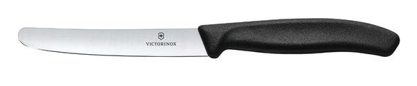 VICTORINOX SWISS CLASSIC Table Knife Plain Edge 11cm - Black