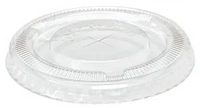 Plastic PET cups and lids (98mm diameter)