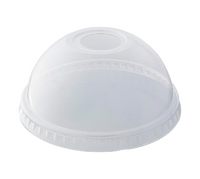 Plastic PET cups and lids (98mm diameter)