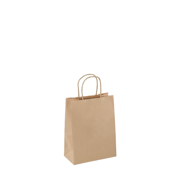 Junior Paper Twist Handled Brown Bag