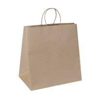 Large Twist Handled Brown Bag