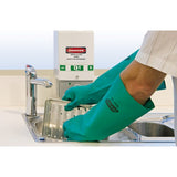 Nitrile 46's - Elbow Length Heavy Duty Green Nitrile Glove